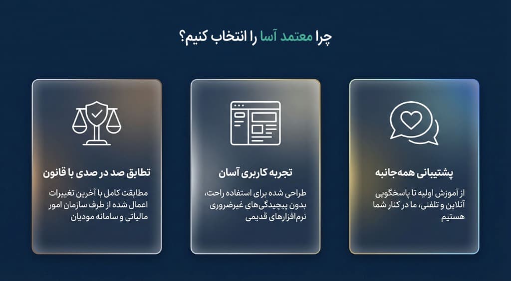 چرا معتمد آسا را انتخاب کنیم؟