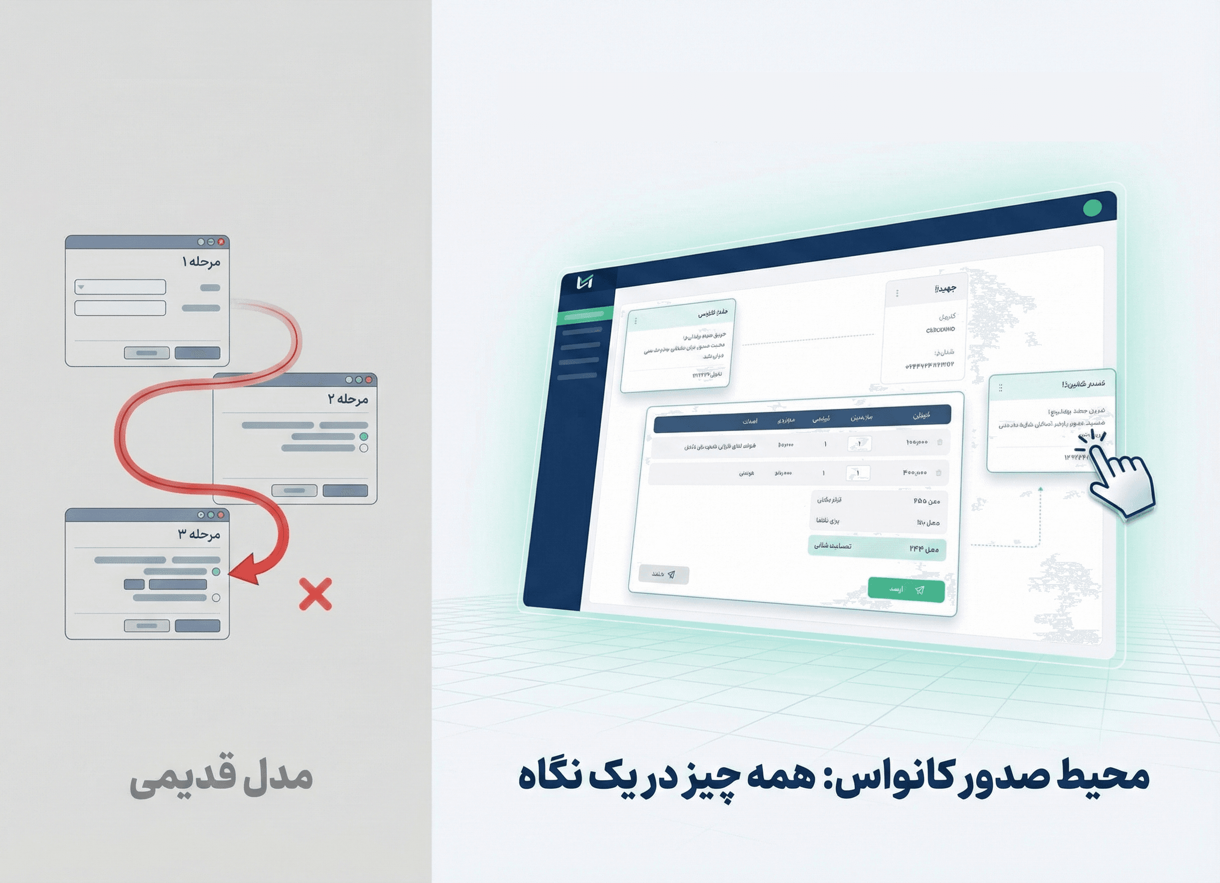 محیط کاربری سامانه آسا