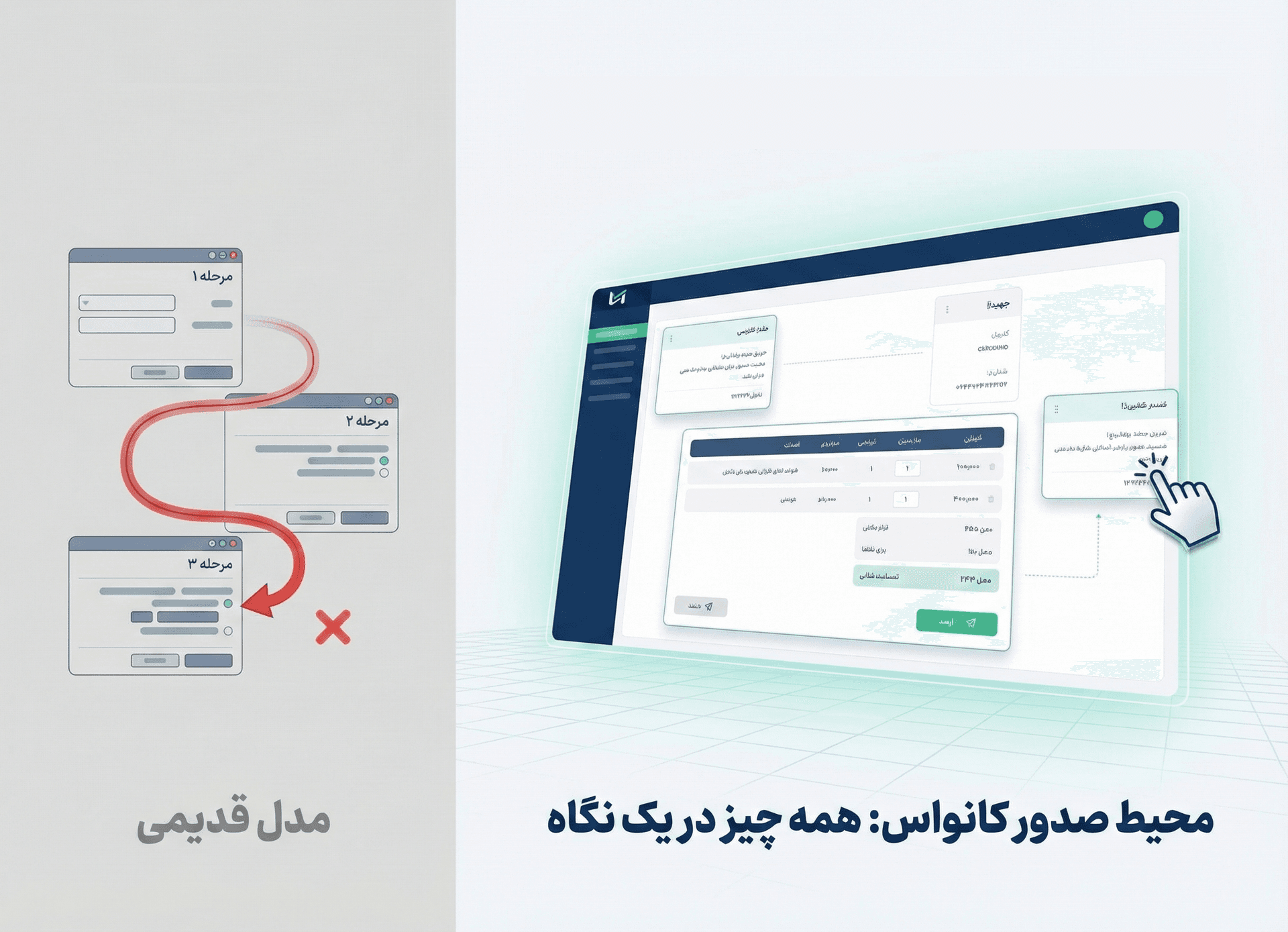 محیط کاربری سامانه آسا